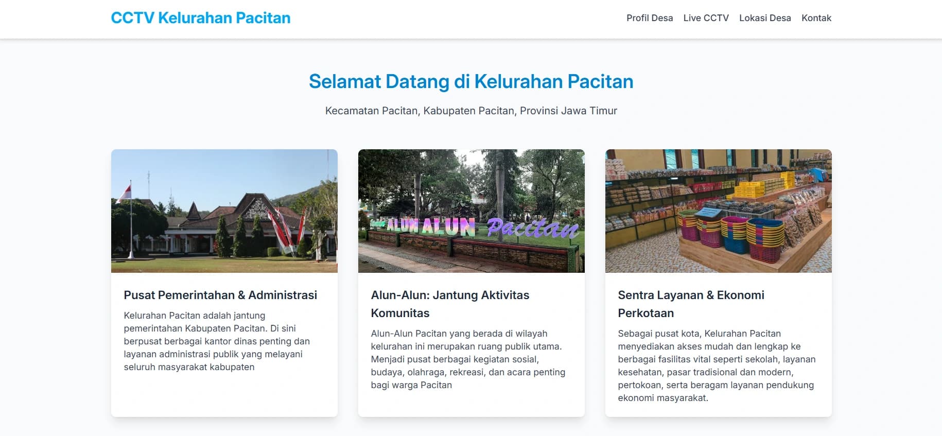 Web Live CCTV Desa